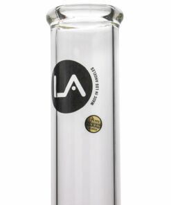 Shop LA Pipes Thick Glass Straight Showerhead Perc Bong in australian