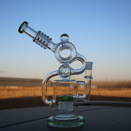 Shop Approx. 11.5" Recycler Style Water Pipe w/ Dual Percs in australian