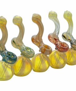 Shop LA Pipes "Rake Bubb" Fumed Sherlock Bubbler Pipe (Various Colors) in australian