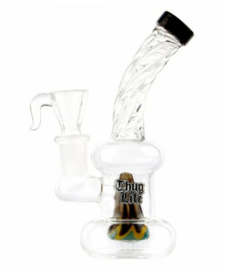 Shop Thug Life | 6" Bubbler Shaped Rasta Water Pipe in australian