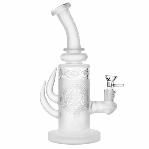 Shop BIIGO All-Seeing Eye Frosted Water Pipe - 10.25" / 14mm F in australian