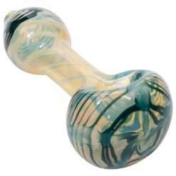 Shop LA Pipes Twisty Cane Spoon Glass Pipe (Various Colors) in australian