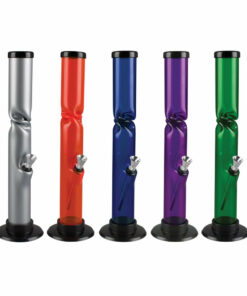 Shop Acrylic Straight Water Pipe w/ Ice Catch - 12" / Colors Vary in australian