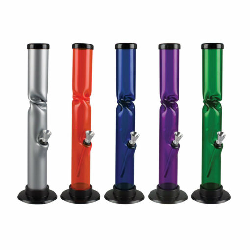 Shop Acrylic Straight Water Pipe w/ Ice Catch - 12" / Colors Vary in australian