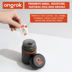 Shop Ongrok Child Resistant Glass Storage Jar, 3 pack x 180ml each in australian