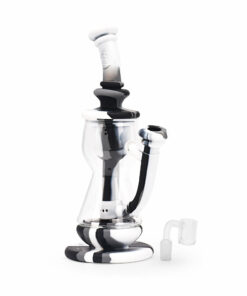 Shop Ritual - 10'' Silicone Deluxe Incycler - Black & White Marble in australian