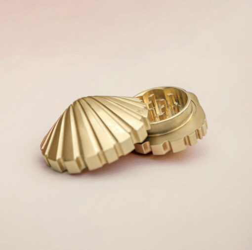 Shop Stay Golden Seashell Weed Grinder in australian