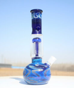 Shop Blue Buddha Glass Water Pipe w/ Coil Perc 10.5" in australian