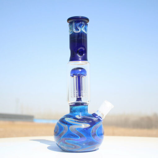 Shop Blue Buddha Glass Water Pipe w/ Coil Perc 10.5" in australian