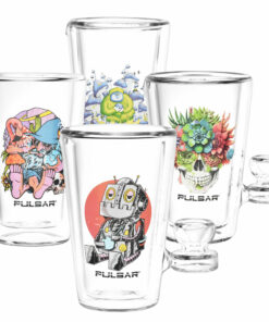 Shop Pulsar Design Series x Drinkable Series Glass Tumbler Pipe | 250mL | 5" in australian