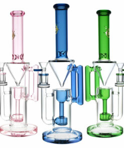 Shop Pulsar Tube Gravity Recycler Water Pipe - 13.25"/14mm F/Colors Vary in australian