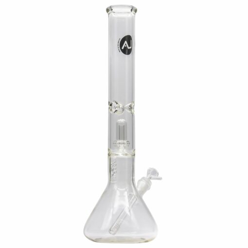 Shop LA Pipes Thick Glass Beaker Showerhead Perc Bong in australian