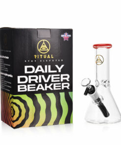 Shop Ritual Smoke - Daily Driver 8" Beaker w/ American Color Accents - Crimson in australian