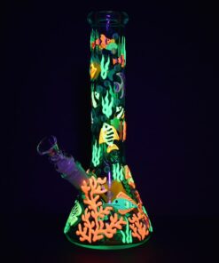 Shop Reef Riot Glow In The Dark Beaker Water Pipe - 10