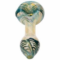 Shop LA Pipes Twisty Cane Spoon Glass Pipe (Various Colors) in australian