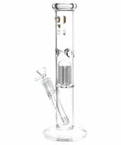 Shop Diamond Glass Gold Pearl 8-Arm Perc Water Pipe - 12