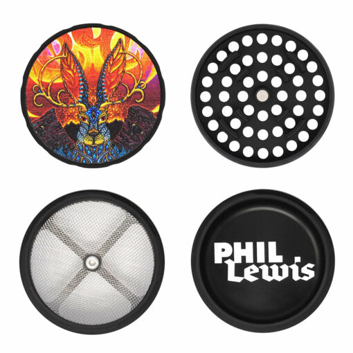 Shop Cali Crusher Homegrown Phil Lewis Jackalope Grinder -4pc/2.35" in australian