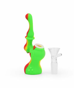 Shop Ritual - 5'' Silicone Upright Bubbler - Rasta in australian