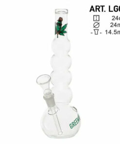 Shop Greenline | 9" Glass Bubble Body Water Pipe in australian