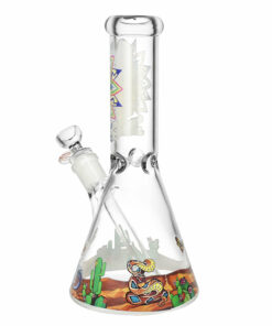 Shop Pulsar Full Wrapped Beaker Water Pipe -10.5"/14mm F/Psychedelic Desert in australian