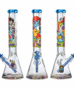 Shop Nicky Davis Ghost Gang Beaker Water Pipe | 15.5" | 14mm F in australian