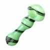 Shop Jade Green Black Swirl Spoon Pipe in australian