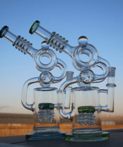 Shop Approx. 11.5" Recycler Style Water Pipe w/ Dual Percs in australian