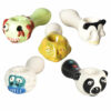 Shop 5PC SET- Ghoulish Creature Ceramic Hand Pipe -4.5"/Asst Styles in australian