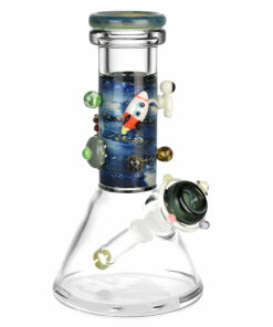 Shop Empire Glassworks Baby Beaker Water Pipe - 8"/14mm F/Galaxy in australian