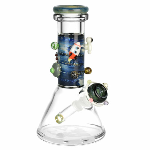 Shop Empire Glassworks Baby Beaker Water Pipe - 8"/14mm F/Galaxy in australian