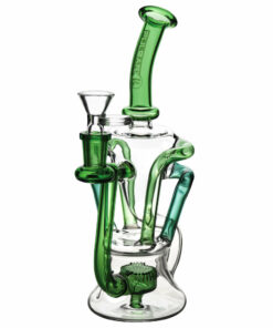 Shop Pulsar 4-Tube Recycler Water Pipe - 9" / 14mm F / Colors Vary in australian