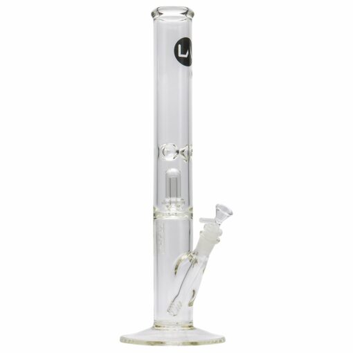 Shop LA Pipes Thick Glass Straight Showerhead Perc Bong in australian