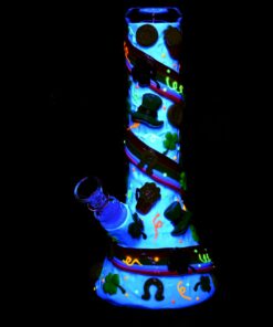 Shop St. Patrick's Day Rainbows and Gold Glow In The Dark Water Pipe - 10