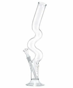 Shop 19.5" Classic Zig Zag Colored Glass Water Pipe Bong in australian