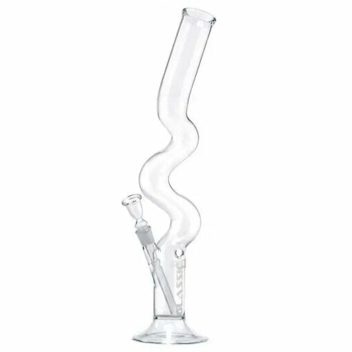 Shop 19.5" Classic Zig Zag Colored Glass Water Pipe Bong in australian