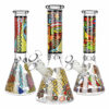 Shop Abstract Art Beaker Water Pipe - 9.75"/14mm F/Designs Vary in australian