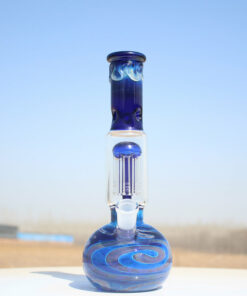 Shop Blue Buddha Glass Water Pipe w/ Coil Perc 10.5" in australian