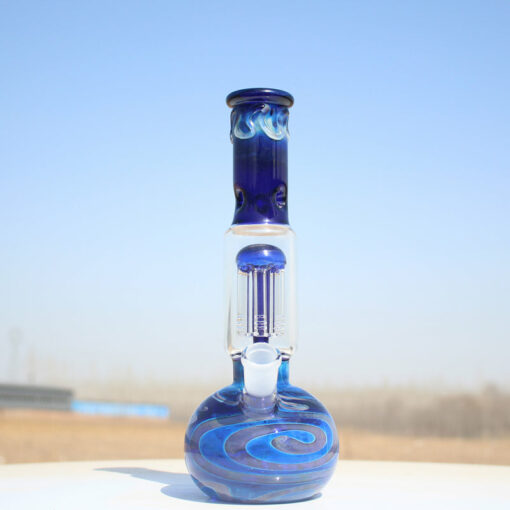 Shop Blue Buddha Glass Water Pipe w/ Coil Perc 10.5" in australian