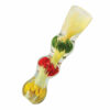 Shop Rasta Color Glass Chillum Pipe in australian