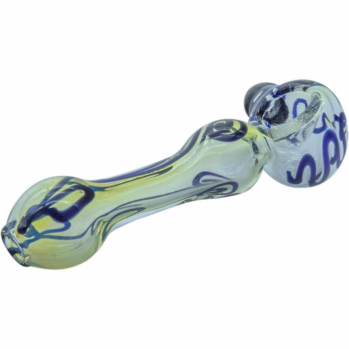 Shop LA Pipes "Painted Warrior Spoon" Glass Pipe in australian