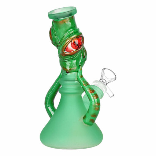 Shop Bleary Eyed Beastie 3D Painted Beaker Water Pipe - 7.5" / Styles Vary in australian