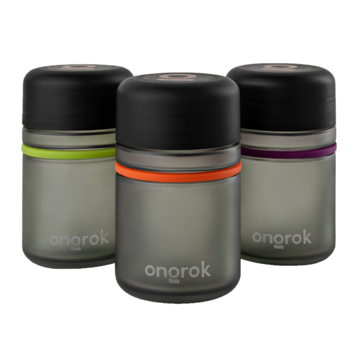 Shop Ongrok Child Resistant Glass Storage Jar, 3 pack x 180ml each in australian