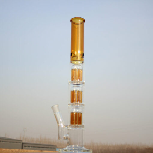 Shop Approx. 19" Triple Tree Percolator Glass Water Pipe in australian