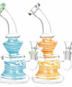 Shop Whirlpool Spiral Glass Water Pipe - 8"/14mm F/Colors Vary in australian