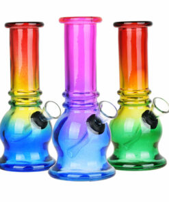 Shop Bell Ombre Glass Mini Water Pipe - 5.75" / Colors Vary in australian