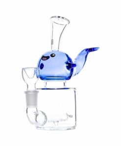 Shop Hemper Blue Whale Glass Water Pipe - 6.25" / 14mm F in australian