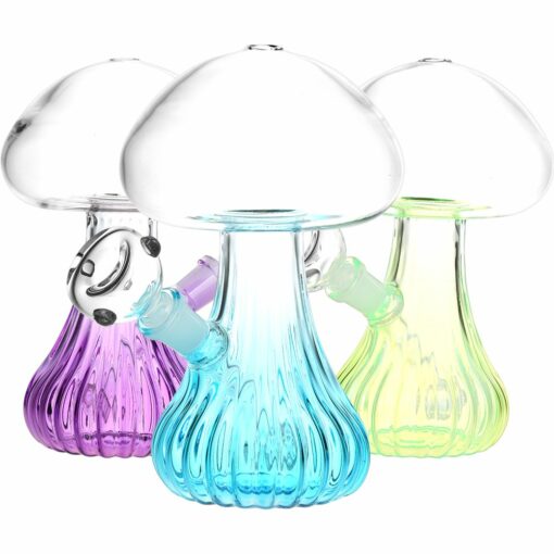 Shop Pluming Mushroom Glass Water Pipe - 7" / 14mm F / Colors Vary in australian