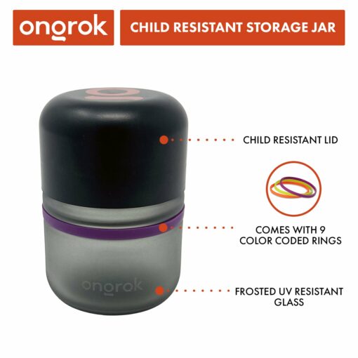 Shop Ongrok 80ml Child Resistant Jar | 6 Pack in australian