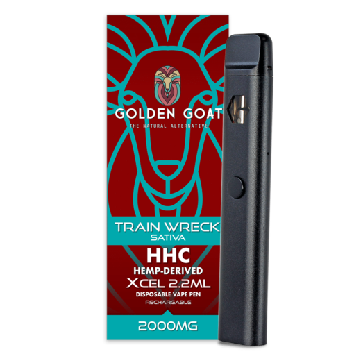 Shop HHC Vape Device, 2000mg, Rechargeable/Disposable - Train Wreck in australian