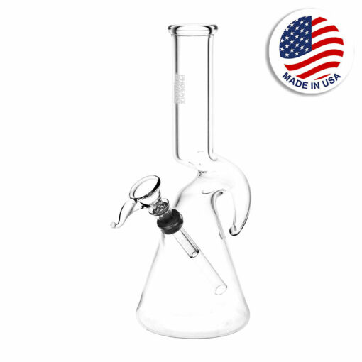 Shop Phoenix Rising Diablo Beaker Water Pipe - 9.5" / Clear in australian